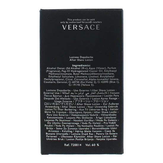 Versace Pour Homme Aftershave Lotion 100ml