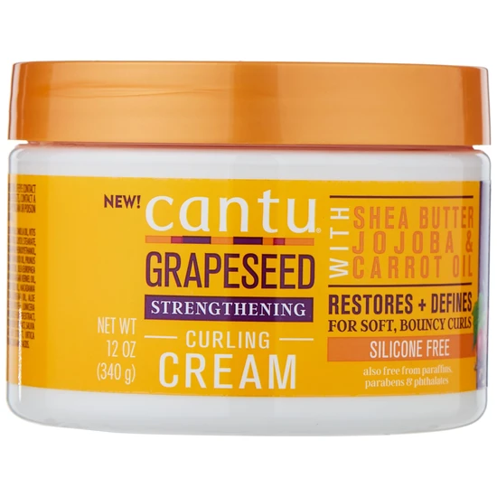Cantu Grapeseed Strengthening Curling Cream 340g