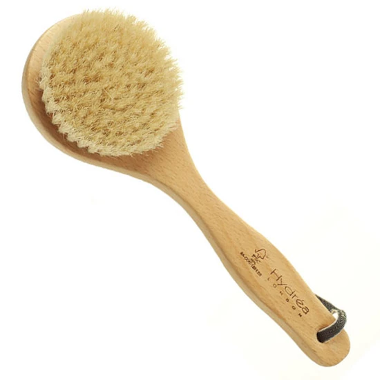 Hydrea London Classic Short Handle Body Brush With Natural Bristles