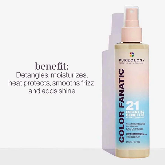 Pureology Strength Cure Blonde Shampoo & Conditioner & Colour Fanatic Multi-Tasking Spray 26ml Shampoo, 266ml Conditioner & 200ml Spray