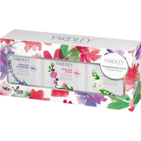 Yardley Floral Fragranced Mini Body Powder Collection Gift Set 50g