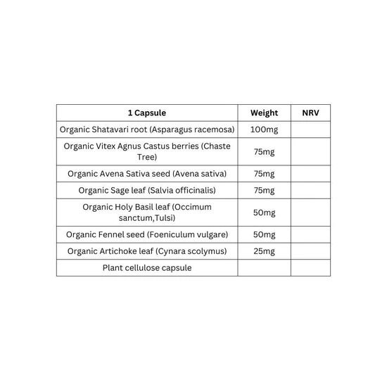 Viridian Herbal Female Complex Organic Veg Capsules 30 Capsules