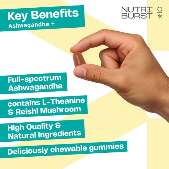 Nutriburst Ashwagandha+ Calm & Recover Gummies 14 Gummies