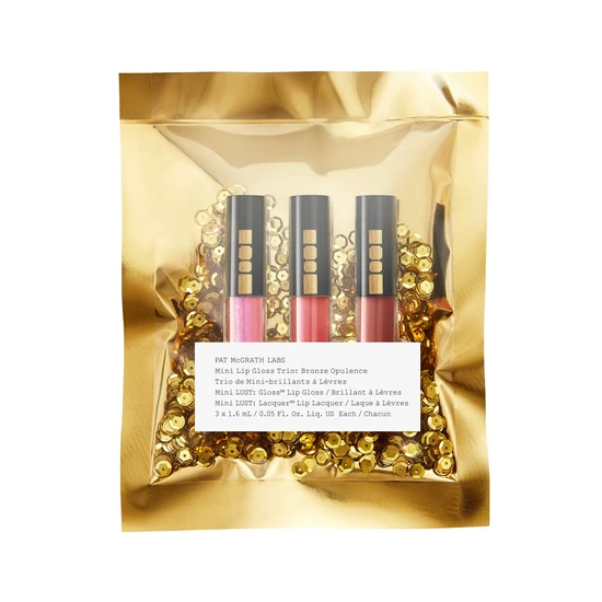 Pat McGrath Labs Mini Lip Gloss Trio Bronze Opulence