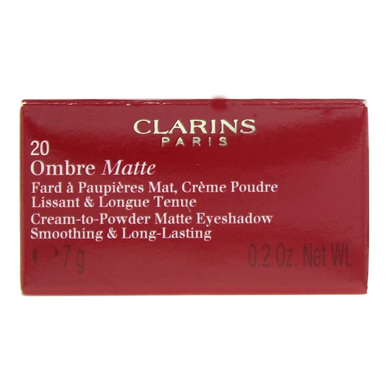 Clarins Ombre Matte Cream To Powder Eyeshadow 20 Ultra Violet