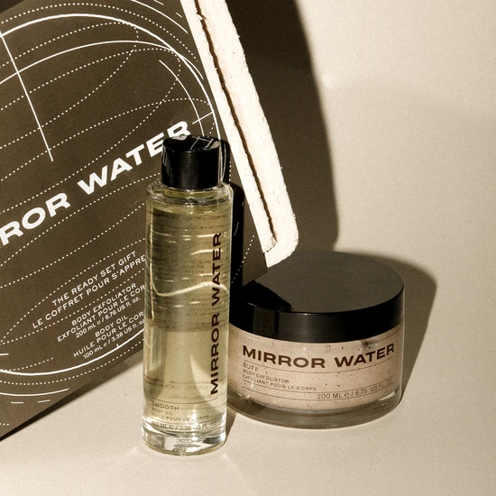 Mirror Water The Ready Set Gift 200ml Buff Body Exfoliator + 400ml Smooth Body Oil