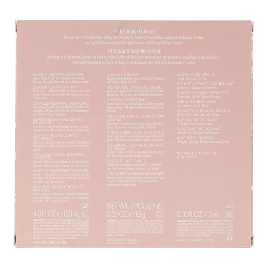 Kylie Skin Gift Set 120ml Cleanser, 3ml Liquid Lipstick + 10g Lip Scrub