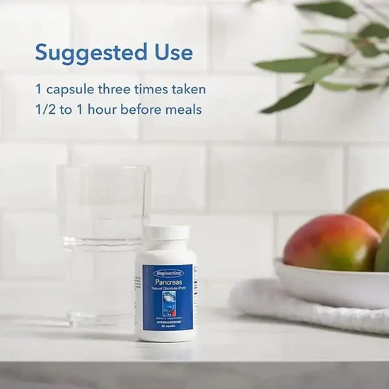 Allergy Research Group Pancreas Pork Natural Glandular Capsules 60 Capsules