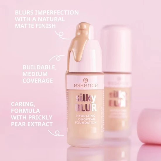 essence Silky Blur Hydrating Longwear Foundation 100