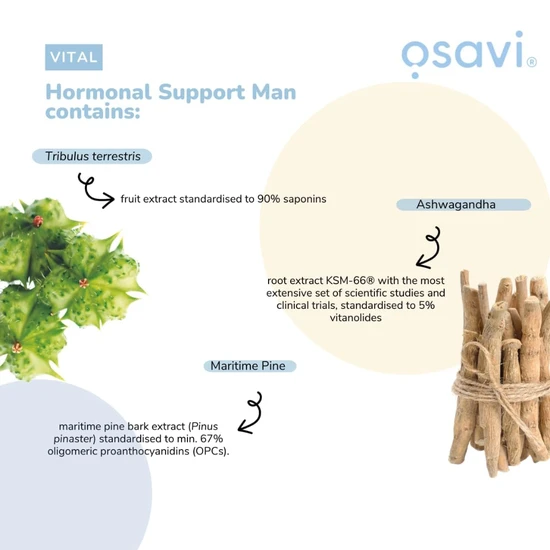 Osavi Hormonal Support Man Capsules 30 Capsules