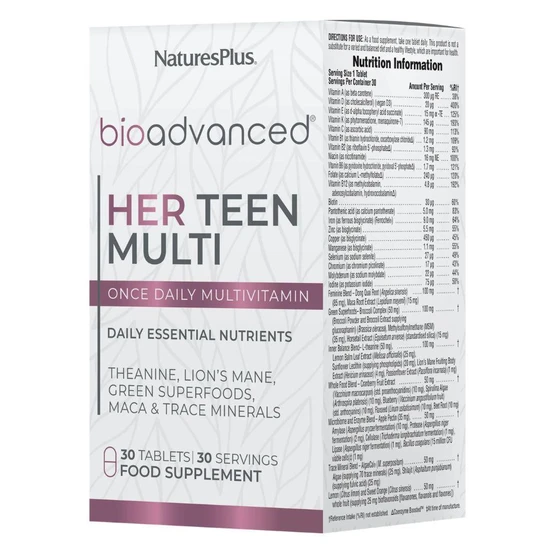 Nature's Plus NaturesPlus BioAdvanced Her Teen Multi Tablets 30 Tablets