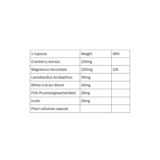 Viridian Synerbio Daily Plus Cranberry Veg Capsules 30 Capsules