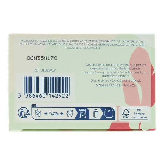 Lanvin Les Fleurs Sweet Jasmine Eau De Toilette 50ml