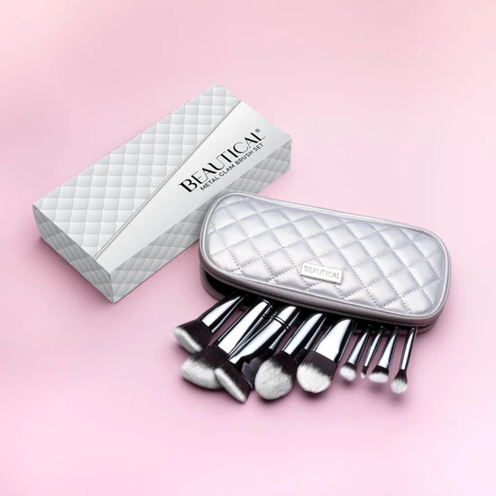 BEAUTICAL METAL GLAM Makeup Brush Set
