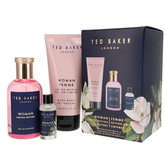 Ted Baker Woman Limited Edition Gift Set 100ml Eau De Toilette + 15ml Eau De Toilette + 150ml Body Wash