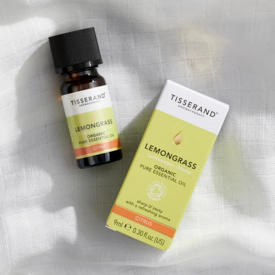 Tisserand Aromatherapy Pure Essential Oils Lemongrass Organic Essential Oil 9ml