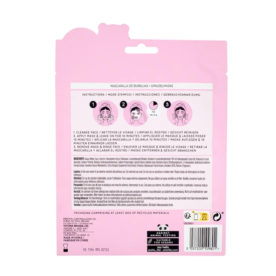 Oh k! Bubble Sheet Mask Grapefruit
