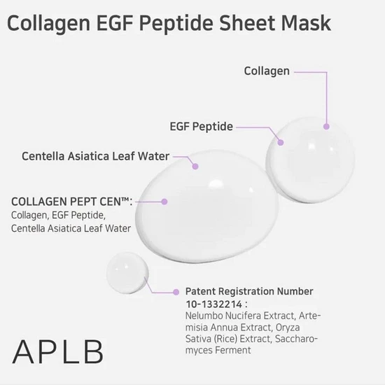 APLB Collagen EGF Peptide Sheet Mask 25ml