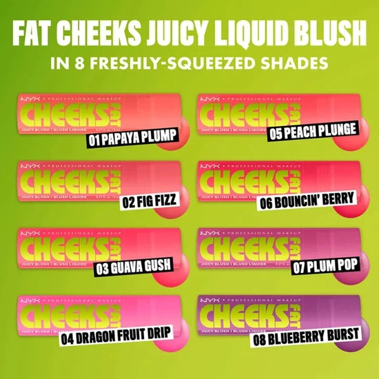 NYX Professional Makeup Pro Makeup Fat Cheeks Juicy Plump Blush Papaya Plump