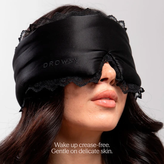 Drowsy Paris Love Story Black Jade Sleep Mask