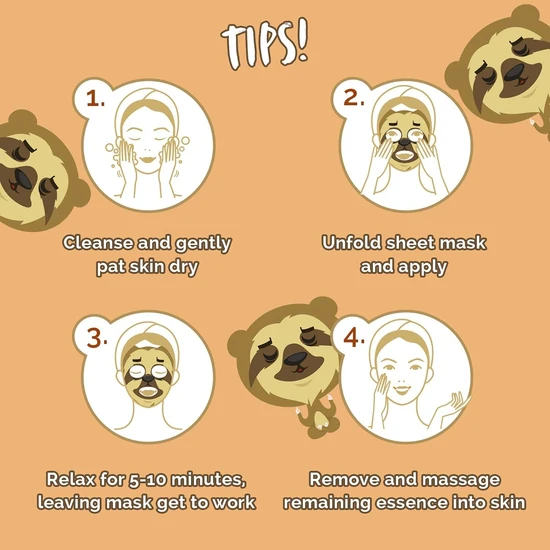 Montagne Jeunesse Sloth Face Sheet Mask Blueberry & Lotus Blossom