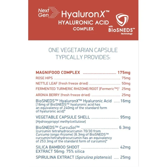 Terranova HyaluronX Hyaluronic Acid Complex Capsules 50 Capsules