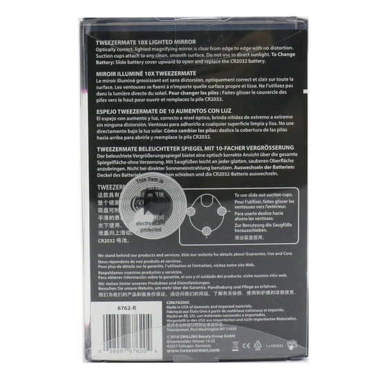 Tweezerman Tweezermate 10x Lighted Mirror