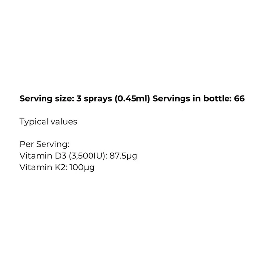 KIKI Health Vitamin D3 + K2 Oral Spray 30ml