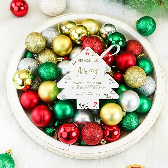 Spongelle Peace Lily Blossom Body Wash Infused Buffer Merry