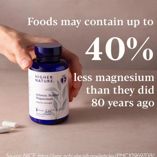 Higher Nature Atlantic Marine Magnesium Capsules 30 Capsules