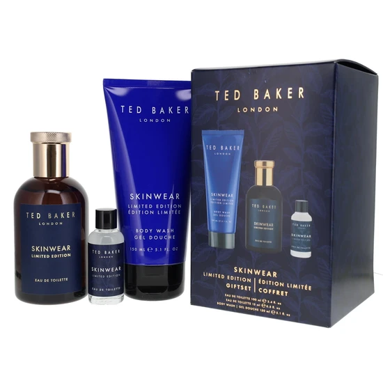 Ted Baker Skinwear Limited Edition Gift Set 100ml Eau De Toilette + 15ml Eau De Toilette + 150ml Body Wash