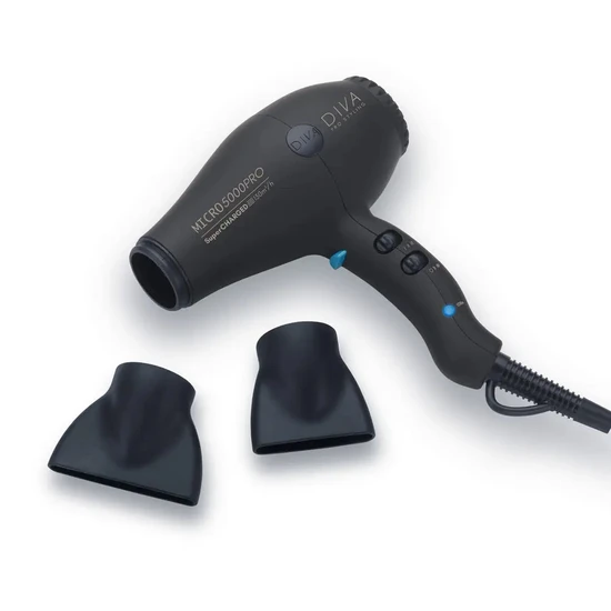 Diva Professional Styling Micro 5000 Pro Hair Dryer Black