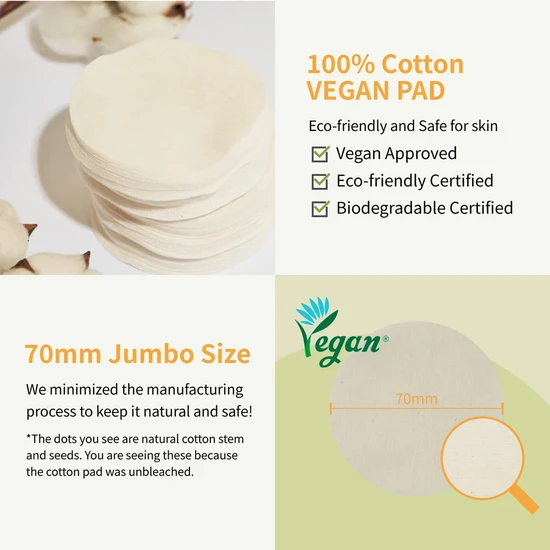 Numbuzin No.3 Radiance Glowing Jumbo Essence Pad 70 Pads