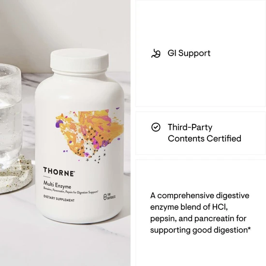 Thorne Multi Enzyme Capsules 180 Capsules
