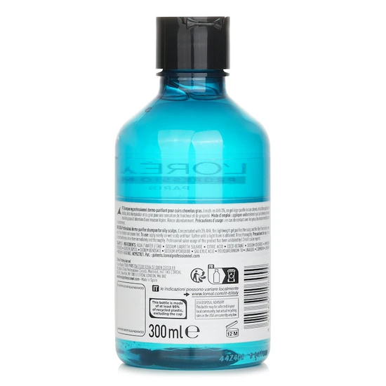 L'Oreal Paris Scalp Advanced Anti Gras Oiliness Professional Shampoo 300ml