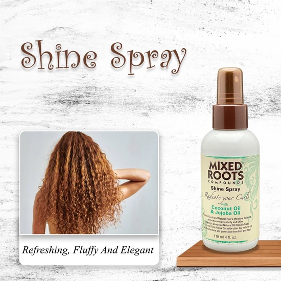 Mixed Roots Shine Spray Coconut Oil & Jojoba Oil 118ml