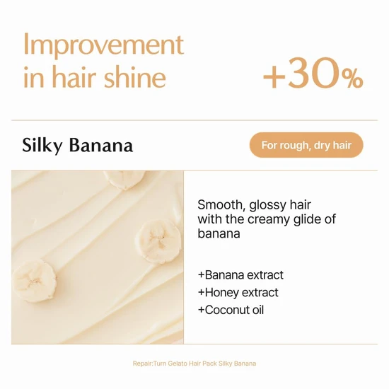 LILYEVE Gelato Hair Pack #silky Banana 200ml