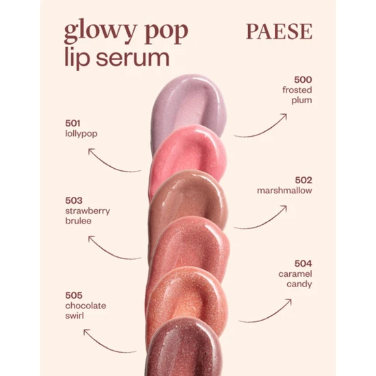 Paese GlowyPop Lip Serum 504 Caramel Candy