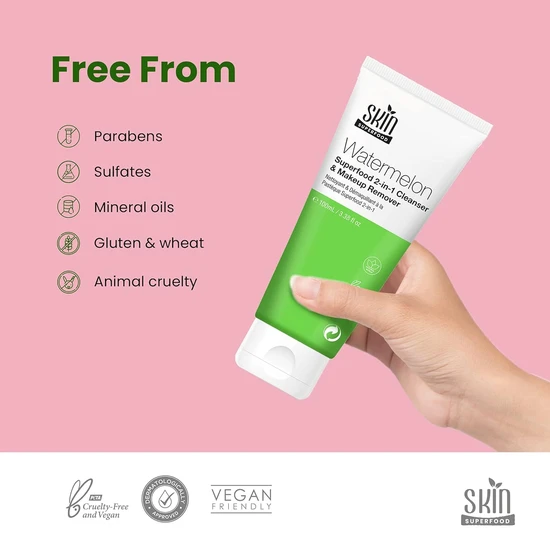 Skin Superfood Watermelon Superfood 2-in-1 Cleanser & Makeup Remover 100ml