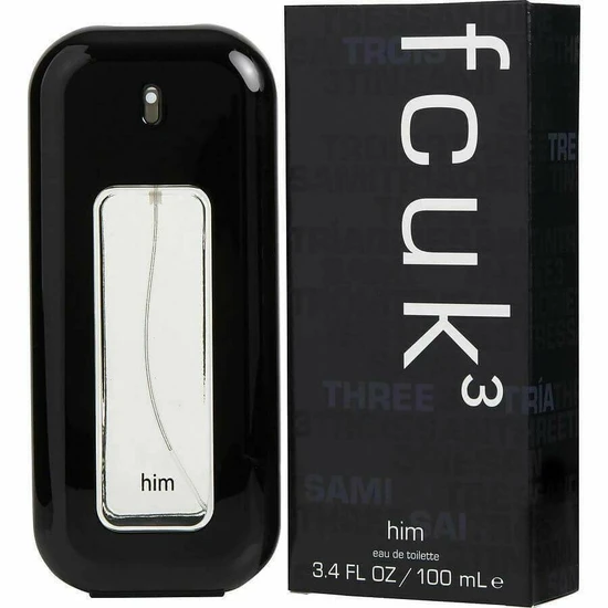 Fcuk 3 Him Eau De Toilette 100ml