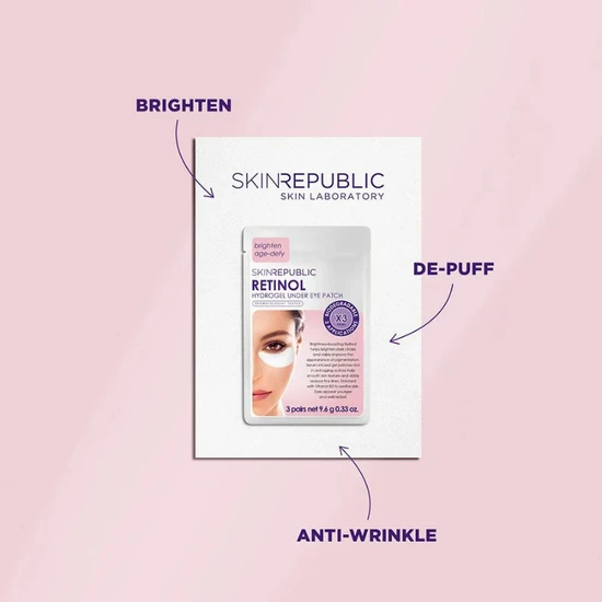 Skin Republic Retinol Hydrogel Eye Mask 3 Pairs