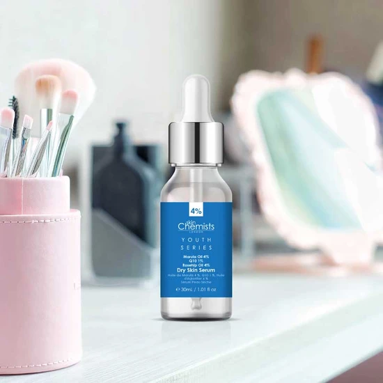 skinChemists Dry Skin Marulua Oil 4%, Q10 1%, Rosehip Oil 4% 30ml