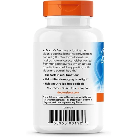 Doctor's Best Lutein With FloraGLO 20mg Softgels 60 Softgels