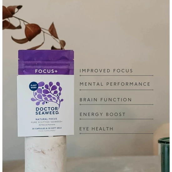 Doctor Seaweed Focus+ Natural Focus 30 Capsules & 30 Softgells