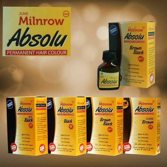 June Milnrow Absolu Permanent Hair Colour 6g / 2.0 Dark Brown