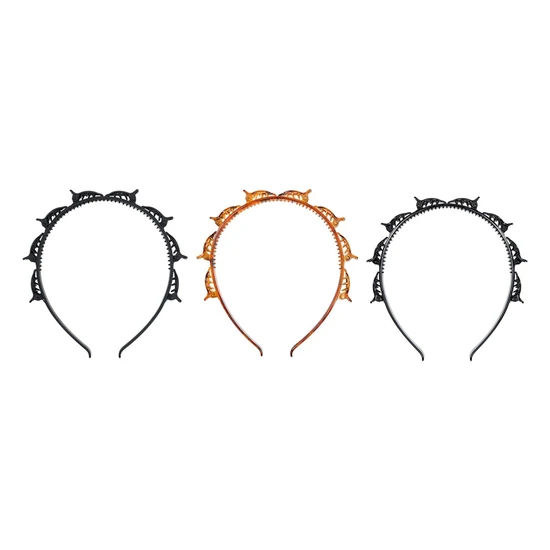 Brushworks Butterfly Clip Headbands x3