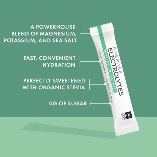 Pure Power Electrolytes Watermelon Cucumber 30 Packs