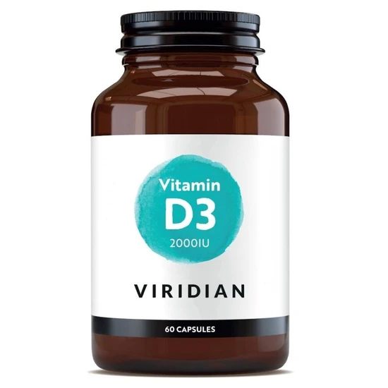 Viridian Vitamin D3 Vegan 2000iu Veg Capsules 60 Capsules
