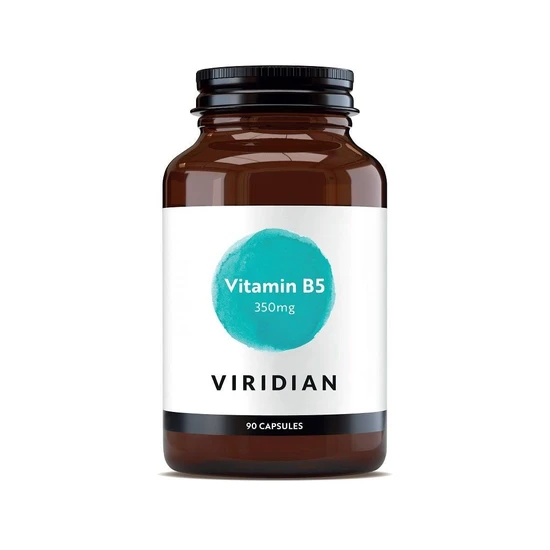 Viridian Vitamin B5 Pantothenic Acid 350mg Capsules 90 Capsules