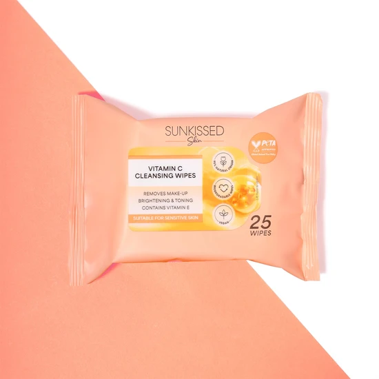 Sunkissed Skin Vitamin C Cleansing Wipes 25 Pieces